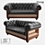 Elegant Leather Sofa: LoftDesign 3927 3D model small image 1