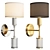 Elegant Laciness 1-Light Wall Sconce Pair 3D model small image 1
