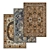 Luxury Carpet Set: High-Quality Textures 3D model small image 1