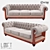 LoftDesigne 4225: Stylish Wooden Sofa 3D model small image 1