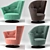 Luxurious Giorgetti Arabella Armchair 3D model small image 1