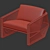 Hunt Scarab Lounge: Sleek Comfort 3D model small image 4