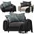 NATIV Armchair: Modern Elegance by Roche Bobois 3D model small image 2