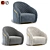 Luxury Portofino Armchair: Elegant, Stylish, and Comfortable 3D model small image 1