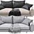 Nativ 4-Seat Sofa: Underline Modern Elegance 3D model small image 5