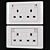 Schneider ZENcelo White Switches & Sockets 3D model small image 10