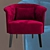 Elegant Lumire Armchair: PBR-ready Design 3D model small image 2