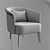 Elegant Lumire Armchair: PBR-ready Design 3D model small image 5