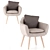 Nordic Comfort Armchair 3D model small image 3