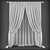 Elegant Sheer Drapes 3D model small image 2