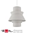 Modern White Pendant Lamp "ODRI 3D model small image 2