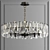 Ruby Gold Crystal Chandelier 3D model small image 2