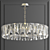 Ruby Gold Crystal Chandelier 3D model small image 3