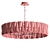 Ruby Gold Crystal Chandelier 3D model small image 4