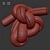 Brazilian Knot Foam Sofa: Versatile and Stylish 3D model small image 4