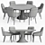 Modern Dining Table Set - 2014 Version 3D model small image 3