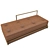 Corona Loft Daybed: Golden Metal Elegance 3D model small image 8