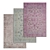 Luxury Carpet Set: High-Quality Textures 3D model small image 1