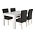 Modern Table and Chair Set 3D model small image 1