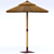 Sambesi Straw Umbrella: Stylish Shade on Sunny Days 3D model small image 2