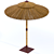 Sambesi Straw Umbrella: Stylish Shade on Sunny Days 3D model small image 3