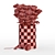 Elegant Red Rose Vase 3D model small image 5