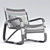 Rattan Chair, Black with Bindings 3D model small image 4