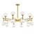 Modern Brass Chandelier Collection 3D model small image 2