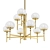 Modern Brass Chandelier Collection 3D model small image 3