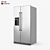 Ikea Nutid Side-by-Side Fridge: Sleek & Spacious 3D model small image 1