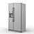 Ikea Nutid Side-by-Side Fridge: Sleek & Spacious 3D model small image 4