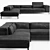 Luxury Italian Leather Sofa 3D model small image 3