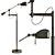 Vintage-inspired Boom Arm Floor Lamp 3D model small image 1