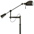 Vintage-inspired Boom Arm Floor Lamp 3D model small image 2