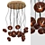 Modern Wood Pendant Light 3D model small image 2