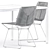 Sleek Outdoor Style: Tense Table & Neil Twist Chair 3D model small image 5