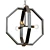 Elegant Copper Chandelier by Crate & Barrel 3D model small image 2