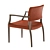 Mid-Century Luccio Oak Dining Chair 3D model small image 2