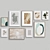 Modern Interior Picture Frames Set 3D model small image 1