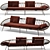 Zanaboni Edizioni Red Oval Sofa 3D model small image 1