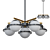 Dayana 5-Light Glass Pendant Chandelier 3D model small image 1