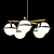 Dayana 5-Light Glass Pendant Chandelier 3D model small image 2