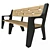 Title: Ironworks Urban Bench 3D model small image 1