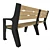 Title: Ironworks Urban Bench 3D model small image 3