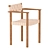 Form and Refine Motif Armchair: Sleek and Stylish Seating 3D model small image 4