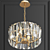 Ruby Crystal Gold Chandelier - Elegant Lighting 3D model small image 2