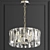 Ruby Crystal Gold Chandelier - Elegant Lighting 3D model small image 4