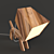 Adjustable Wooden Dogi Table Lamp 3D model small image 4