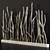 Curved Branch Planter Wall Décor 3D model small image 4