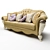 Luxury Fabric Prestige Sofa 3D model small image 2